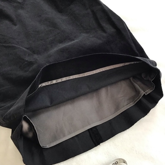 L’AGENCE Chevron Metallic Open Knit Yoke Velvet Pencil Dress Black Size 6 - Picture 7 of 12
